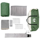 Family Tent with Rainfly Water-resistant 6-Person Green 42042250