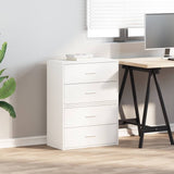 Cabinets with 2 Drawers 2 pcs White 60x31x40 cm Engineered Wood 858822