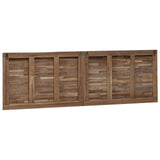 Bed Headboard Natural Solid Teak Wood 42024574