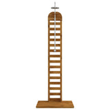 Outdoor Shower 225 cm Solid Acacia Wood and Stainless Steel 903108