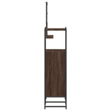 3 Piece Bathroom Cabinet Set Brown Oak Engineered Wood 3214348