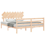 Bed Frame without Mattress 160x200 cm Solid Wood 3195296