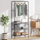 Clothes Rack Grey sonoma 77 x 30 x 171 cm Engineered Wood 868466