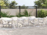 Clear Tarpaulin with Eyelets 3x12 m Polyethylene 4018517