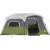 Family Tent with LED 9-Person Light Green Quick Release 94311