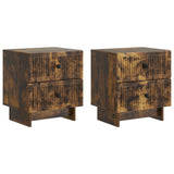 Bedside Cabinet 2 pcs Smoked Oak 43 x 34.5 x 47.5 cm 893846