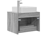 Wall-Mounted Sink Vanity Grey Sonoma 49.5 x 41 x 63 cm 890275