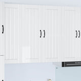 Wall Cabinet LUCCA High Gloss White 80 x 31 x 100 cm 885149