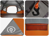 Instant Tent with Roof Grey and Orange 305 x 275 x 190 cm 42028696