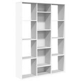 Room Divider/Book Cabinet White 100x24x140 cm Engineered Wood 800441