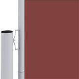 ZNTS Retractable Side Awning Brown 200x1200 cm 318081