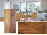 5m Floor Planks Tiles Self Adhesive Wood Effect Vinyl Flooring Kitchen Bathroom UK 62996714