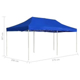 ZNTS Professional Folding Party Tent Aluminium 6x3 m Blue 45502