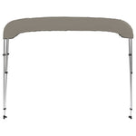 ZNTS 3-bow Bimini Top Grey 183x152x133 cm 94798