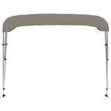 ZNTS 3-bow Bimini Top Grey 183x152x133 cm 94798