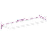 Table Top 110x70x2.5 cm Rectangular Solid Wood Mango 371608