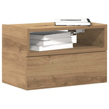 Wall-mounted Bedside Cabinets 2 pcs Artisan Oak 45x26x28.5 cm 858613