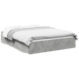 Bed Frame with Drawers without Mattress Concrete Grey 140x190 cm 3280688