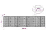 Gabion with 3.5 mm Wire and 5x10 cm Mesh 450x10x150 cm 3462555
