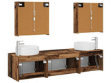 Bathroom Cabinet Set 5 pcs Old Wood Engineered Wood 3406533