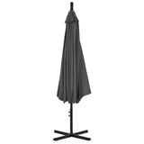 Cantilever Garden Parasol Anthracite Polyester, Steel 44875