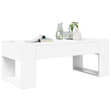 Coffee Table White 110 x 50 x 41 cm Engineered Wood 8000156