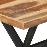 321545 Dining Table 120x60x75 cm Solid Wood with Honey Finish