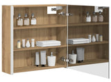 Bathroom Mirror Cabinet Artisian Oak 53.5 x 15.5 x 70 cm 889238