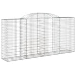 Arched Gabion Basket 300x50x140/160 cm Galvanised Iron 153517