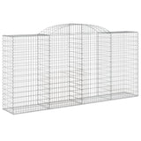 Arched Gabion Basket 300x50x140/160 cm Galvanised Iron 153517