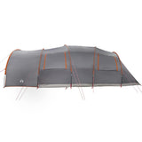 Tunnel Tent 8-Person Grey and Orange 710 x 460 x 245 cm 42004004