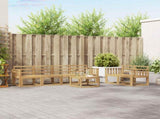 Outdoor Sofa Set 7 pcs White 59 x 59 x 37 cm Solid Acacia Wood 3387273