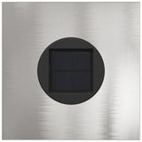 Solar LED Pathway Light 2 pcs Silver Stainless Steel 879727