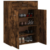 Shoe Cabinet Smoked Oak 60x35x84 cm Engineered Wood 815417