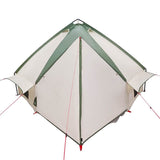 Teepee Tent 6-Person Green and White 431 x 366 x 185 cm 42004071