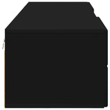 Wooden Cabinet Black 150 x 39 x 30 cm Engineered Wood 880232