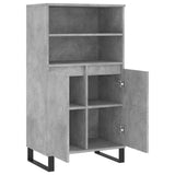 Highboard Concrete Grey 60x36x110 cm Engineered Wood 831496
