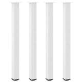 Bar Table Legs 4 pcs White 110-112 cm Steel 4012481