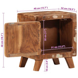 Bedside Cabinet 2 pcs 40x32x46 cm Solid Wood Reclaimed 4104510