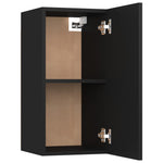 ZNTS TV Cabinets 2 pcs Black 30.5x30x60 cm Engineered Wood 803329