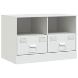 TV Cabinet White 67x39x44 cm Steel 841749