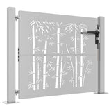 Garden Gate 100x75 cm Corten Steel Bamboo Design 153238