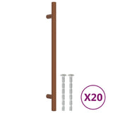 Cabinet Handles 20 pcs Bronze 192 mm Stainless Steel 3203615