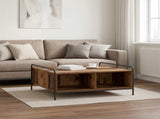 Coffee Table Old Wood 90 x 90 x 41 cm Engineered Wood 8013606