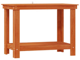 Work Bench with Shelf Wax Brown 80 x 50 x 80 cm Solid Pine Wood 870298