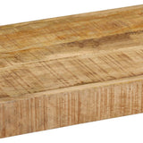 Tv Stand Natural wood Solid Mango Wood and Powder-Coated Iron 247808