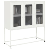 Sideboard White 100.5x39x107 cm Cold-rolled Steel 853409