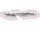 Outdoor Sofa Set 10 pcs Natural Solid Acacia Wood 3374154