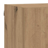 TV Wall Units with LED Artisan Oak Engineered Wood 3402981