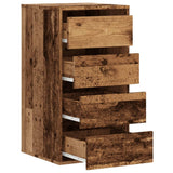 Corner Chest of Drawers Old Wood 40x41x76 cm Engineered Wood 852868